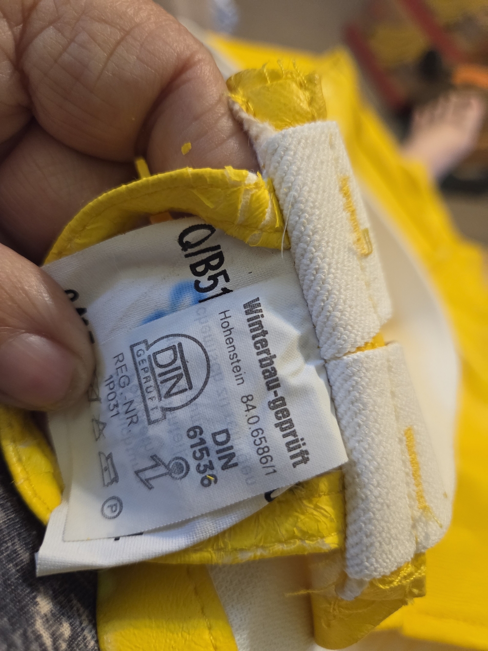 Soma Yellow Protective Helmet with Interior Label